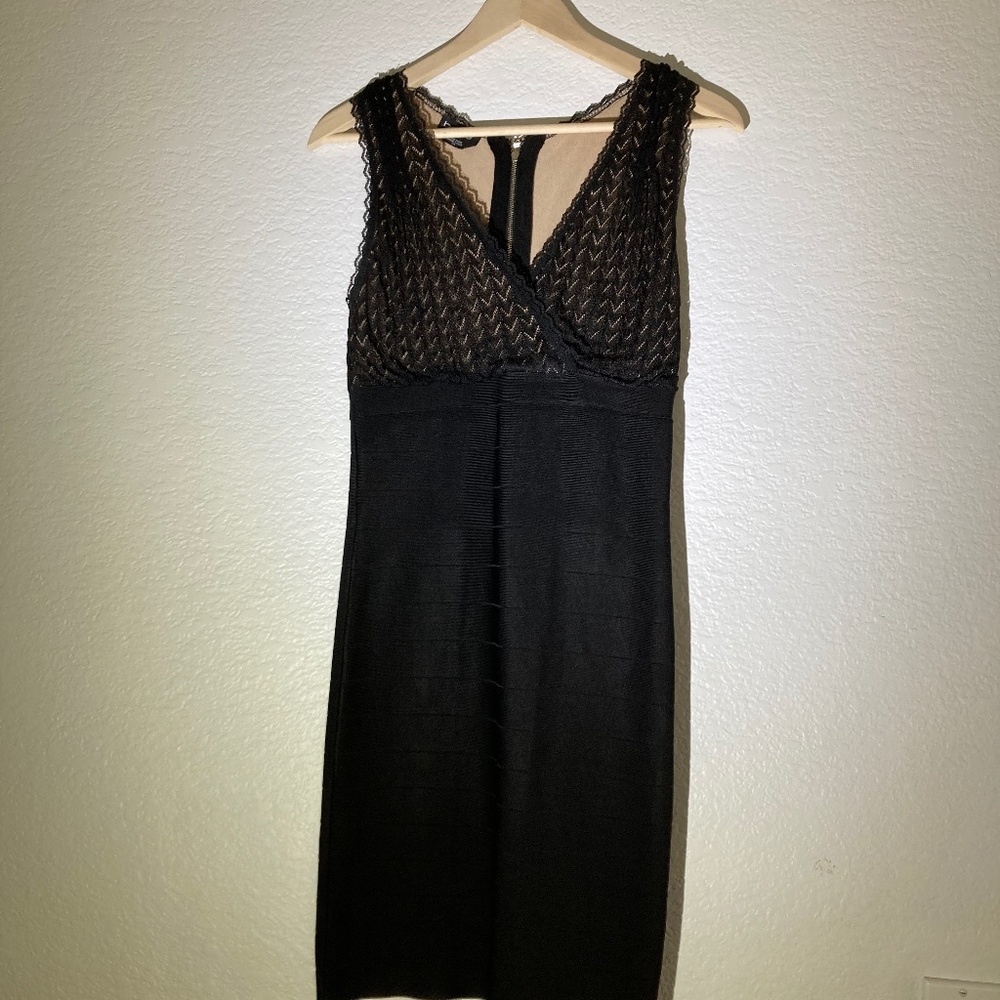 Bebe black dress, size Lg